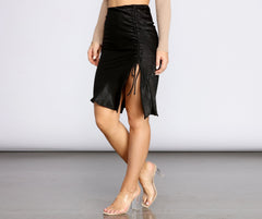 Sleek Vibes Ruched Skirt