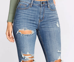 Taking Chances Cropped Skinny Jeans